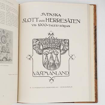 "Svenska slott och herresäten vid 1900-talets början", 5 vol, Stockholm 1908-14; samt Ny följd 4 vol, Stockholm 1918-23.