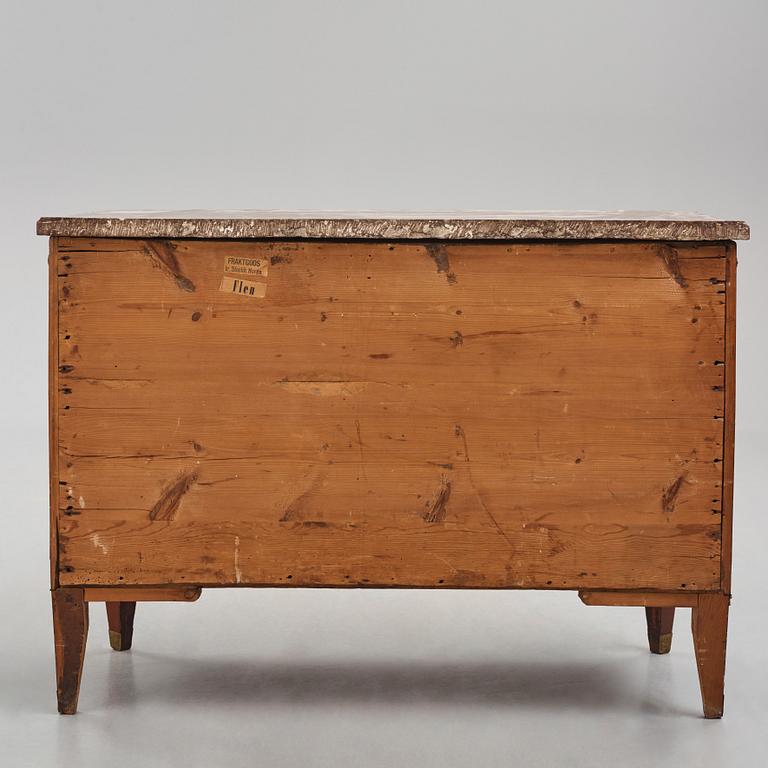 Byrå, Stockholmsarbete, Anders Scherlings art, 1700-talets slut, Sengustaviansk.