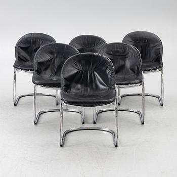 Gastone Rinaldi, chairs 6 pcs, "Sabrina", second half of the 20th century.