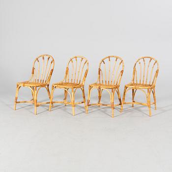 Josef Frank, a set of four model '1164' chairs, Firma Svenskt Tenn, Sweden.