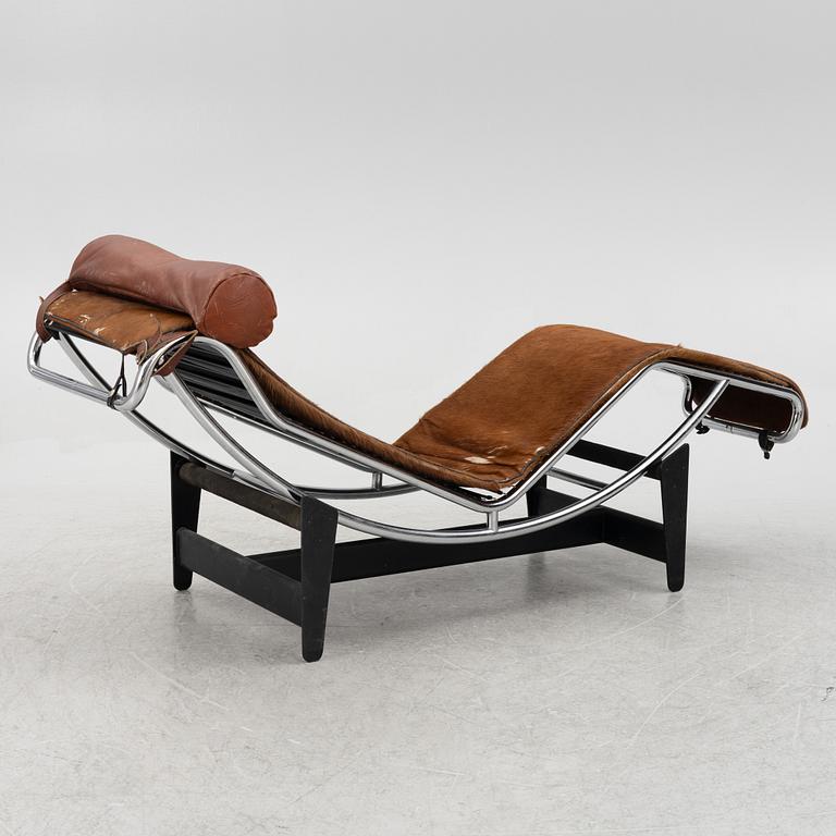Le Corbusier, Pierre Jeanneret, Charlotte Perriand, vilstol, "LC4", Cassina, Italien, modellen formgiven 1928.
