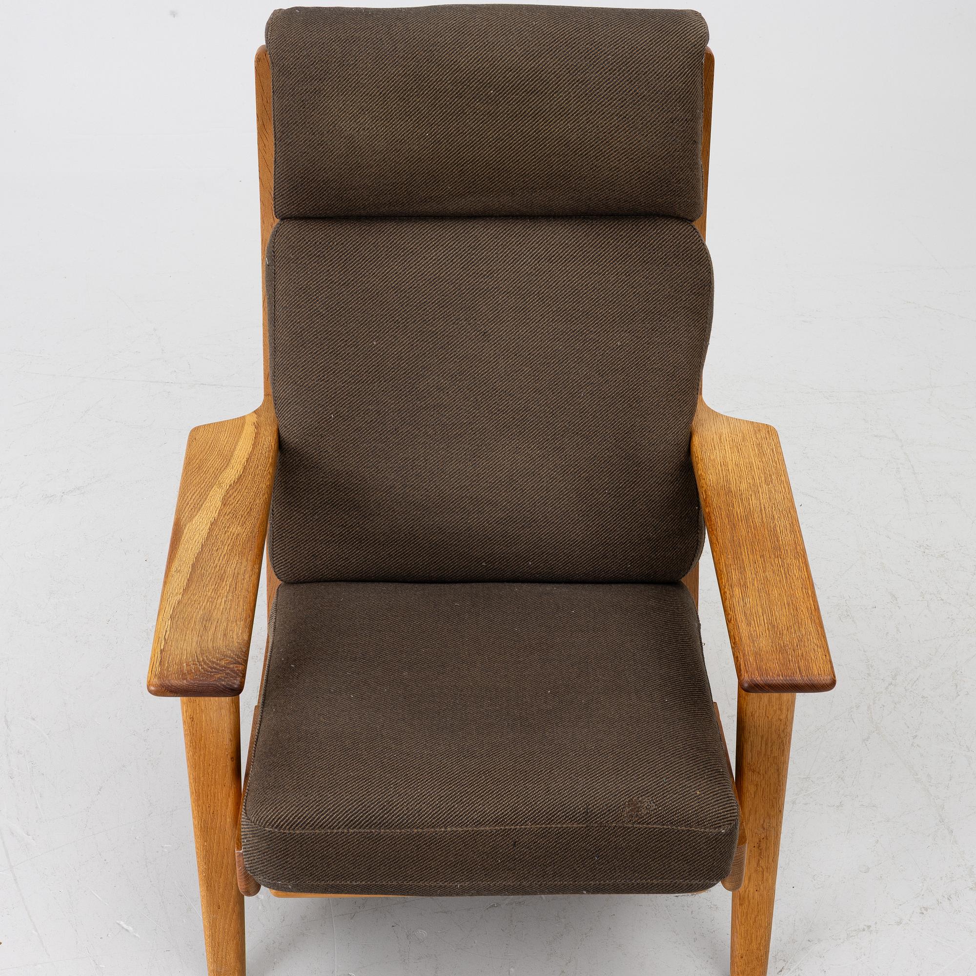 Hans J. Wegner, fåtöljer, ett par, GE-290, Getama, Gedsted,