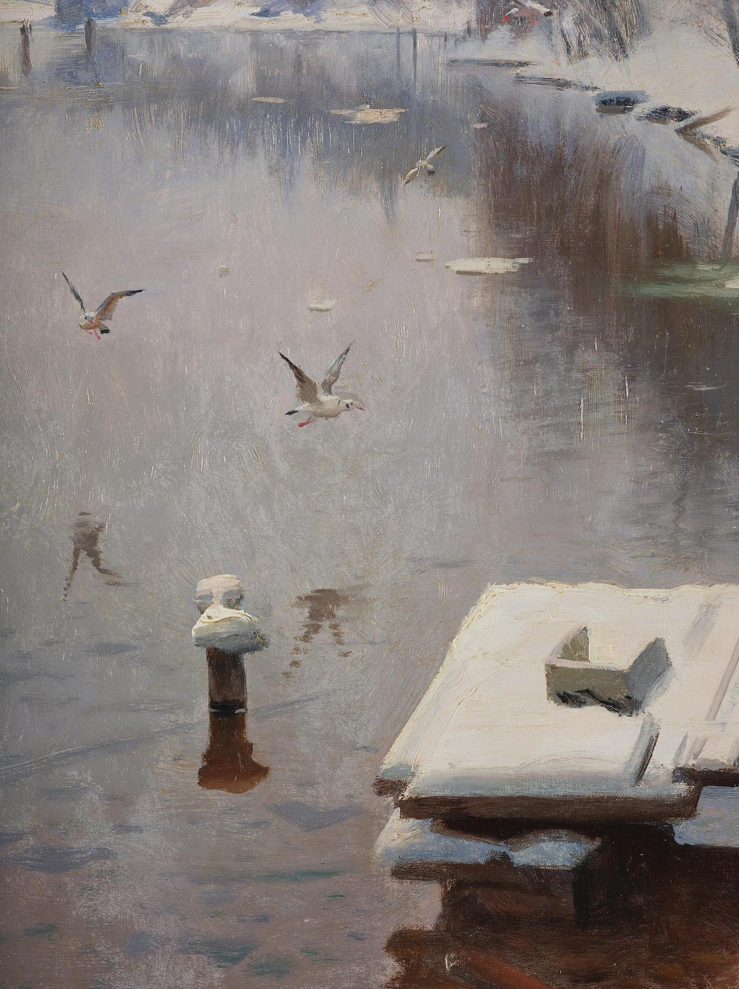 Peder Mork Mönsted, "Fra bredden av Östervikan, Leksand".