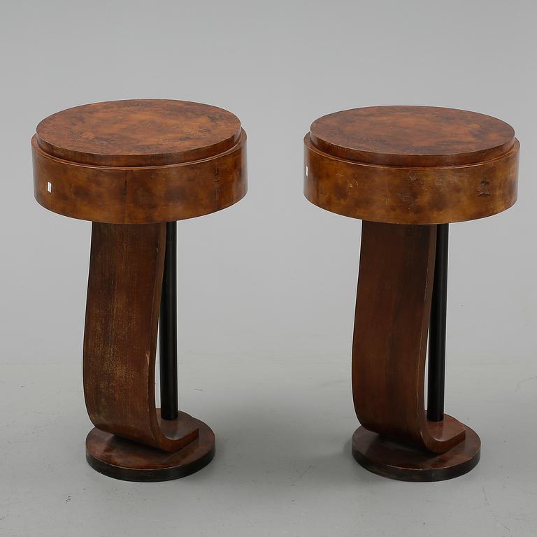 BORD, ett par, Art Déco, Frankrike.