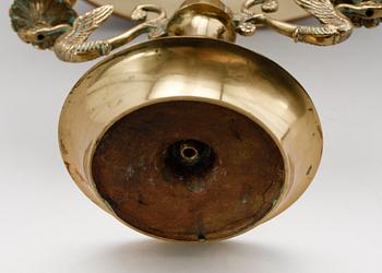 BOUILOTTELAMPA, förgylld brons, empirestil, 1800-tal.