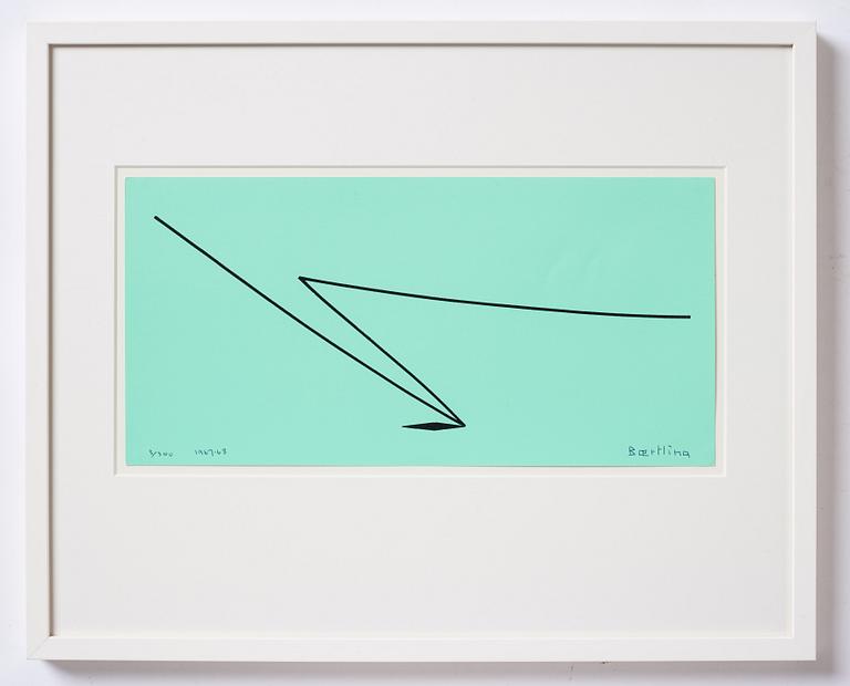 Olle Baertling, silkscreen in colours, 1967-68, signed 3/300.
