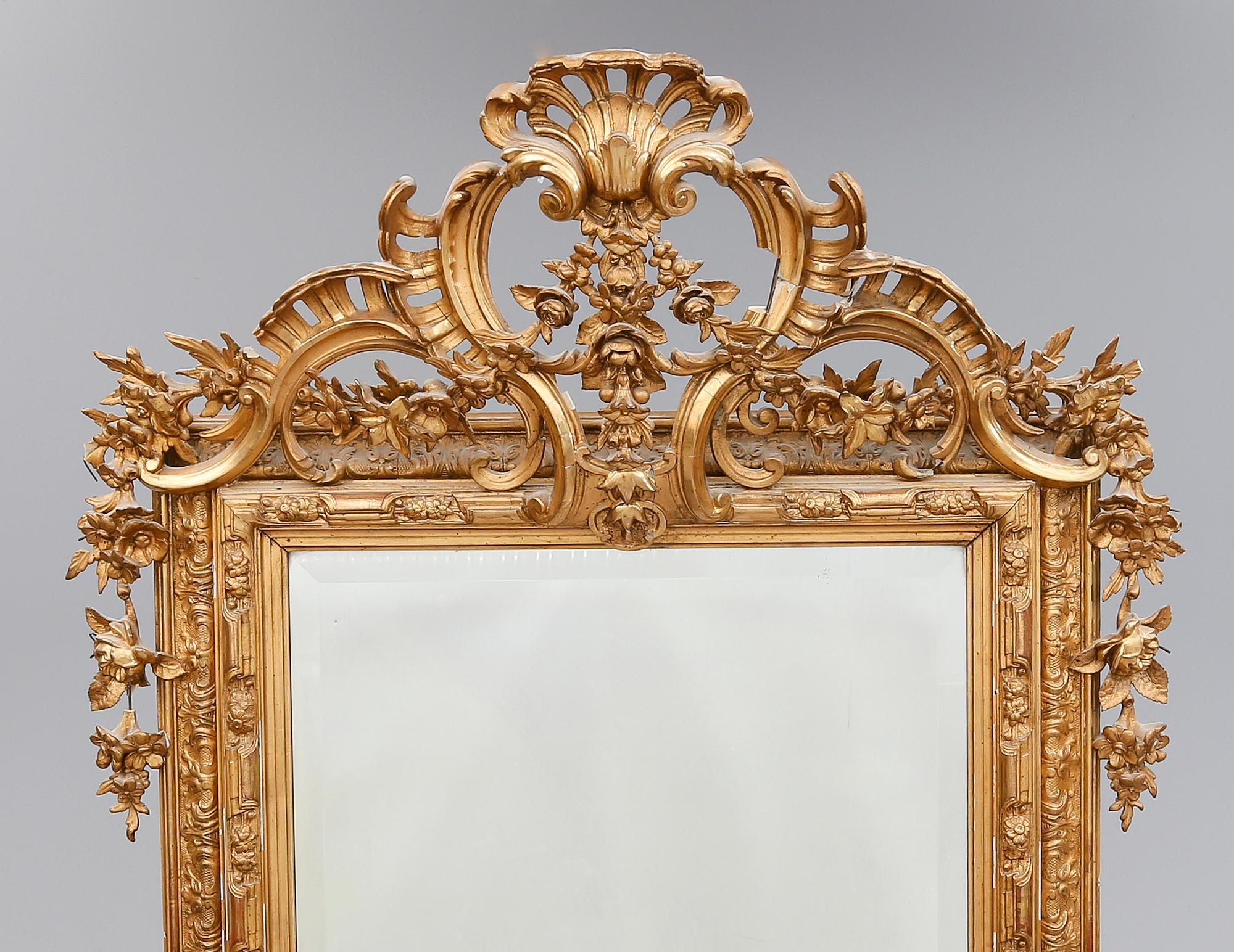 SPEGEL MED KONSOLBORD, 1800-talets andra hälft.