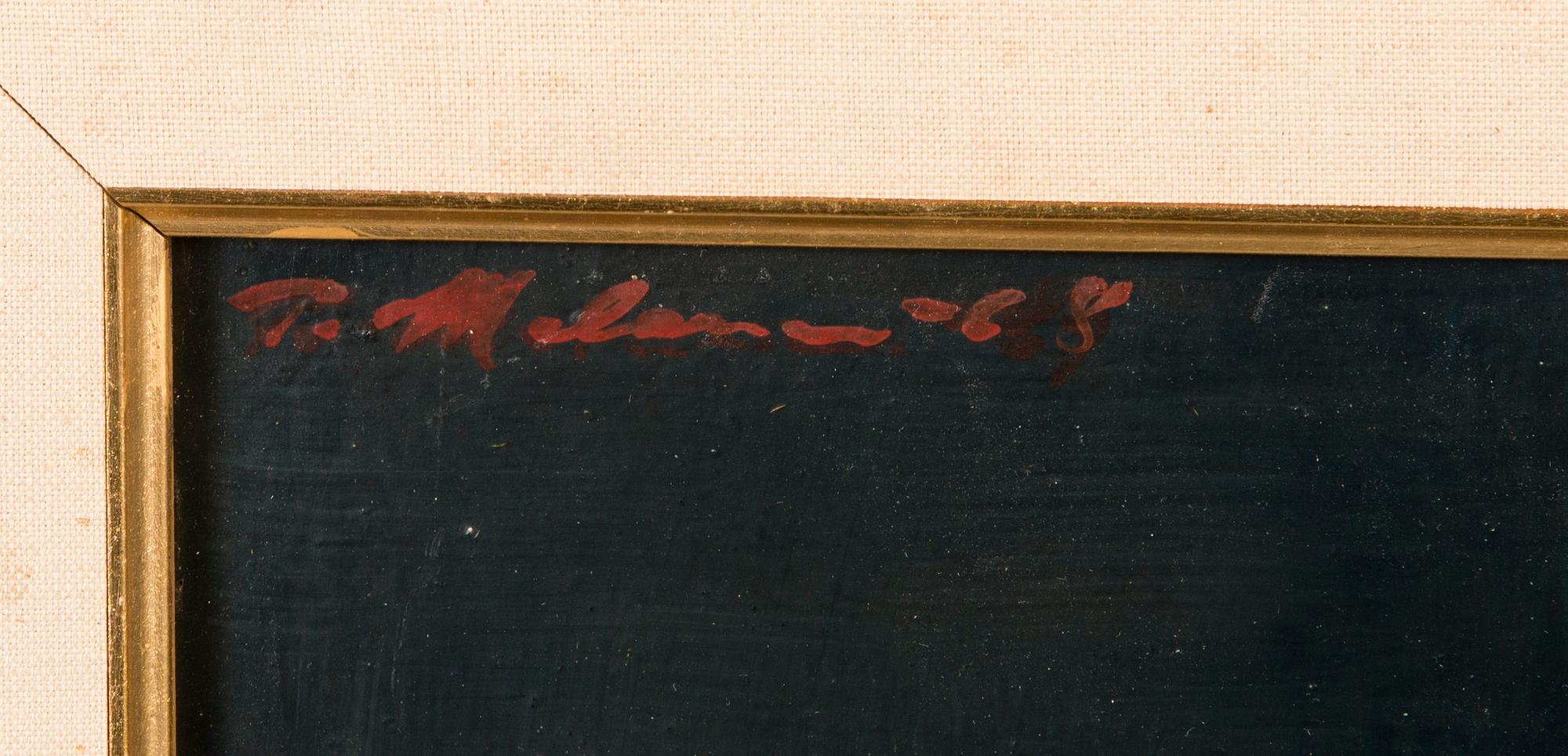 PENTTI MELANEN, oil on board, signed and dated -68.