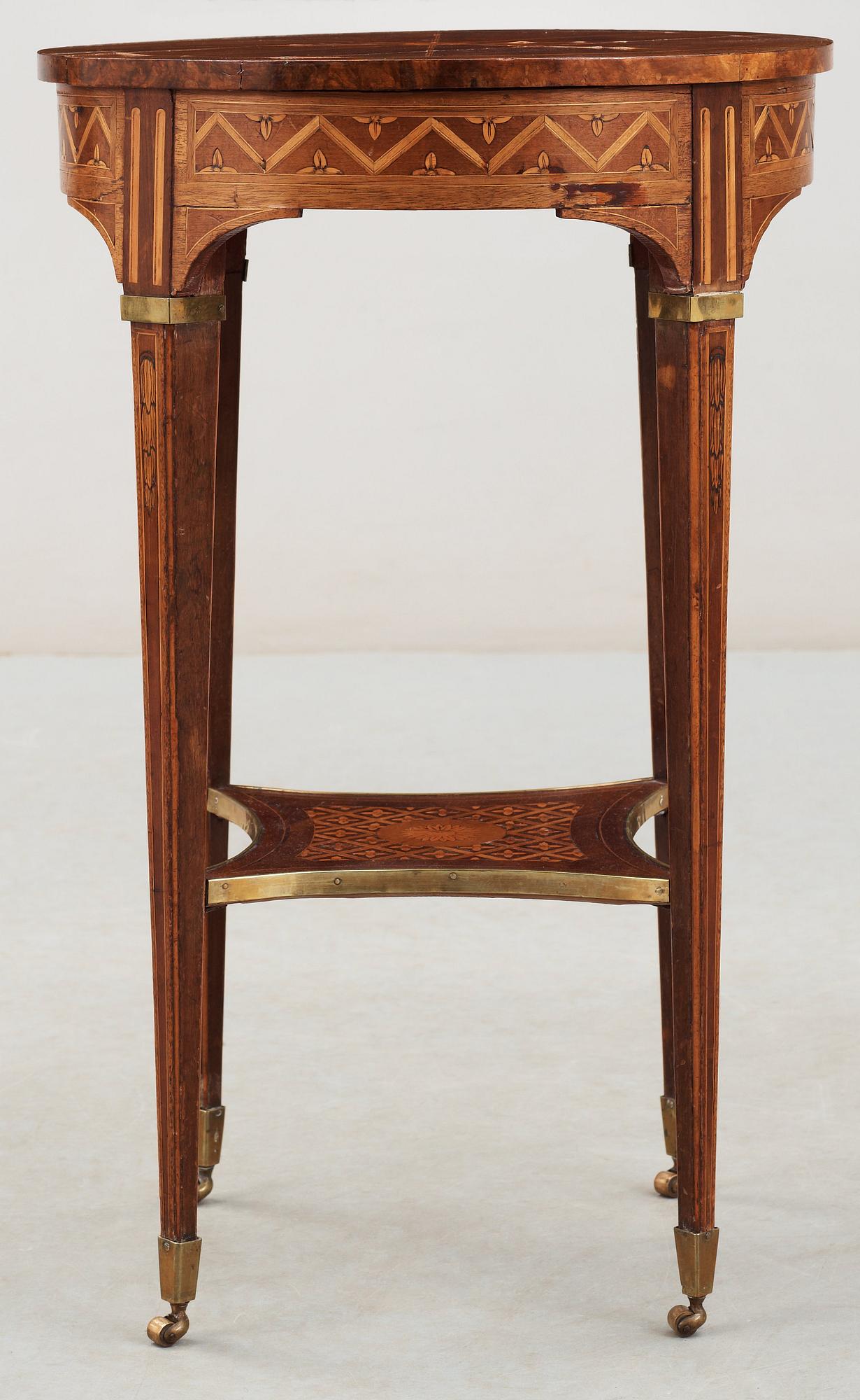 BORD, av Anders Lundelius (mästare i Stockholm 1778-1823). Gustavianskt.