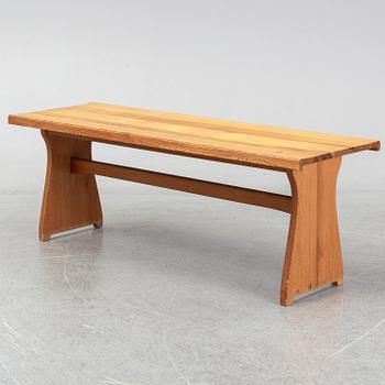 CARL MALMSTEN, a wooden bench, 1970s.