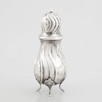 A silver sugar caster, mark of C. Michelsen, Denmark, Swedish import marks, mid 20th Century.