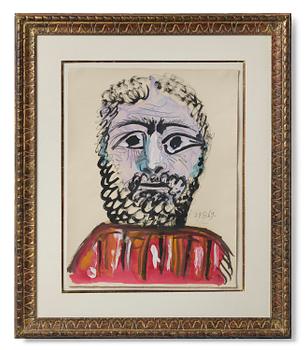 Pablo Picasso, "Buste d'homme".