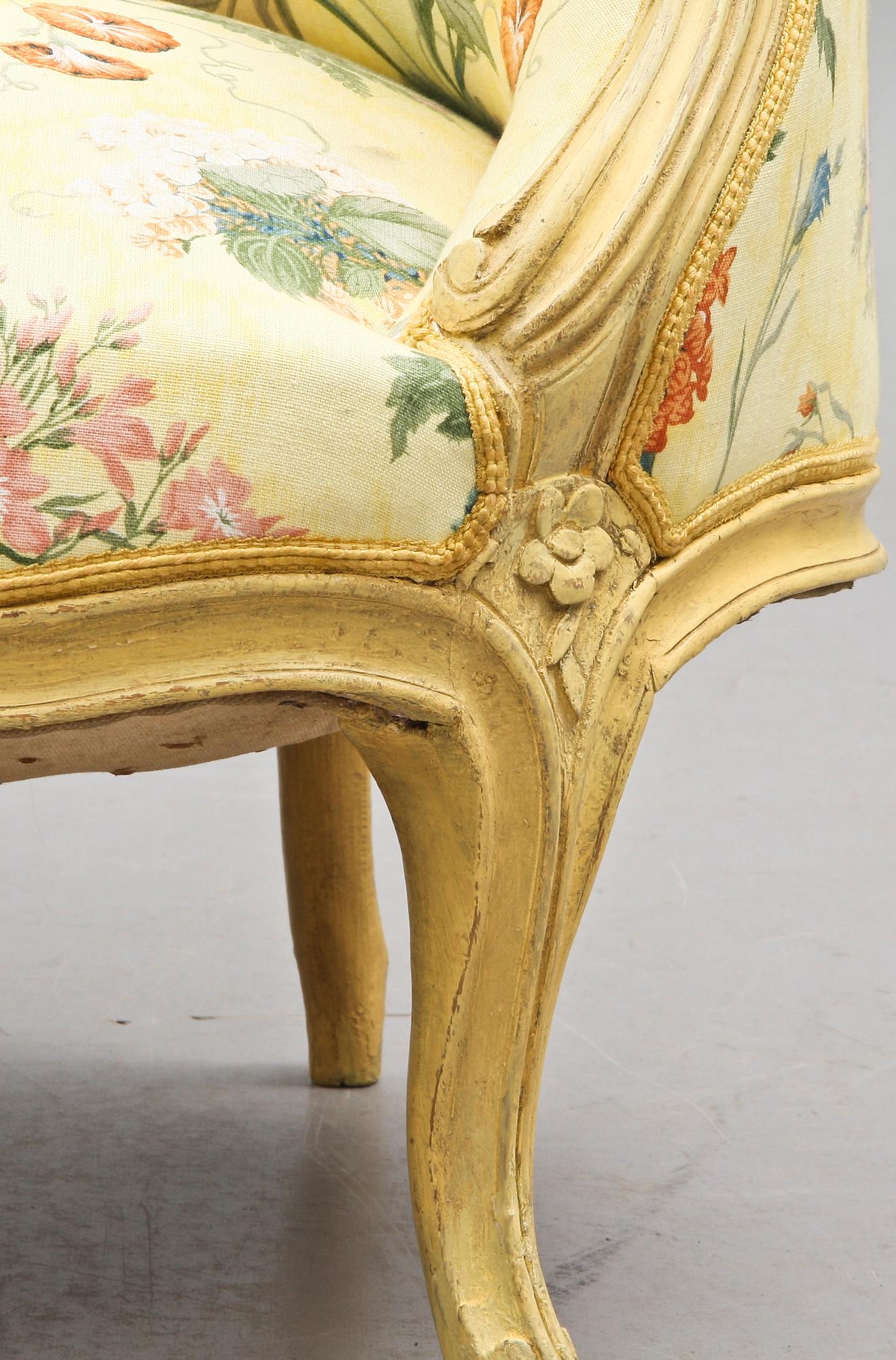 SOFFA, Louis XV, 1700-talets mitt/andra hälft.