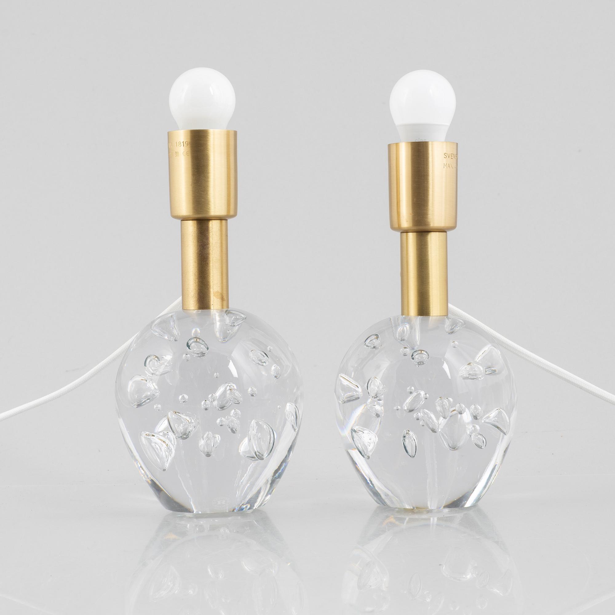 Josef Frank, a pair of model G 1819 table lamps, Svenskt Tenn.