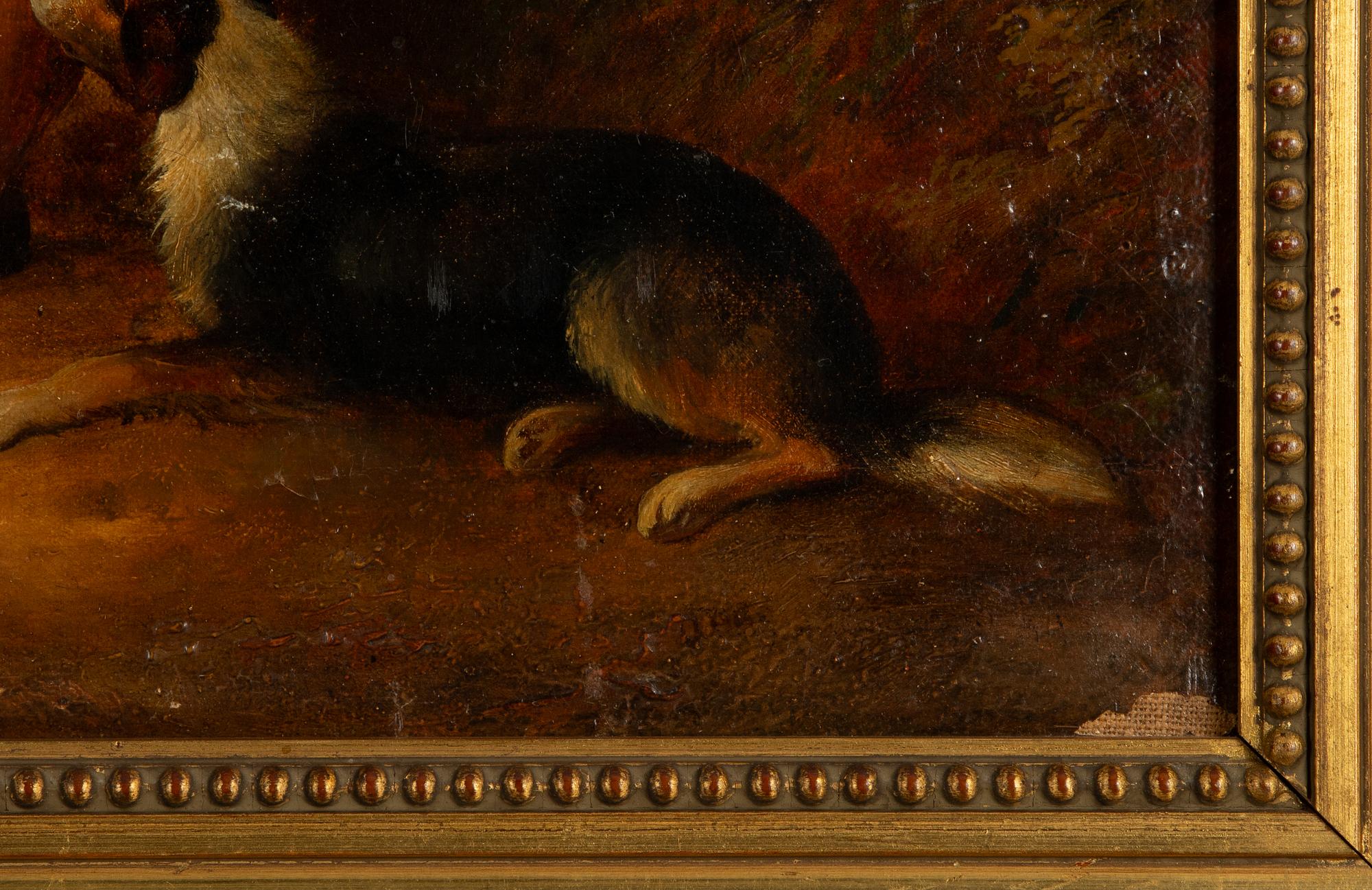 Engelsk konstnär, 1800-tal, Herde med hund.