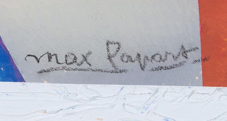 Max Papart, sekatekniikka, signeerattu.
