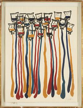 Arman, lithograph in colours, signed and numbered 66/99.