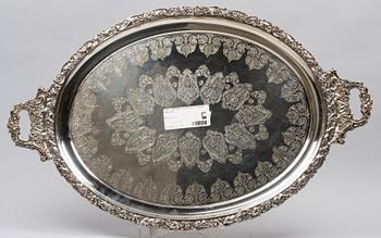 BRICKA, nysilver, tidigt 1900-tal.