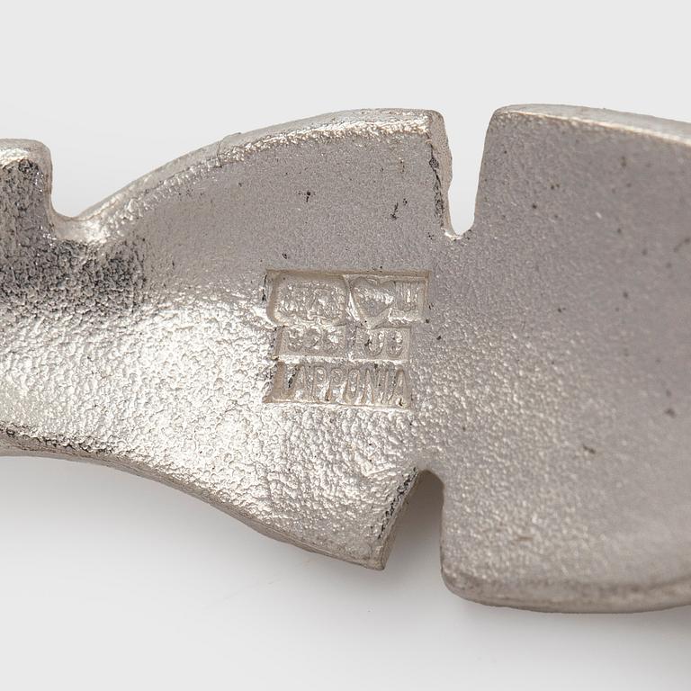 Lapponia, a sterling silver bracelet, Helsinki 1997.