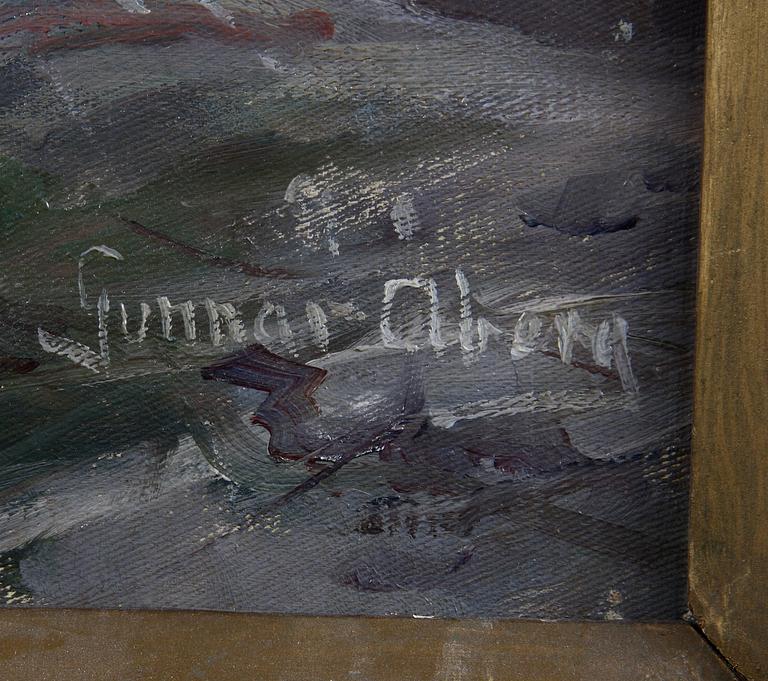 ÅBERG, GUNNAR, olja på duk, sign.