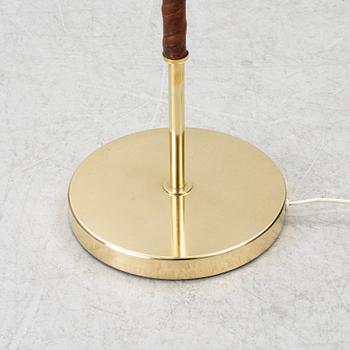 Harald Notini, or Uno Westerberg, a brass floor lamp, model 15750, Arvid Böhlmarks Lamp Factory, Stockholm, 1950s.