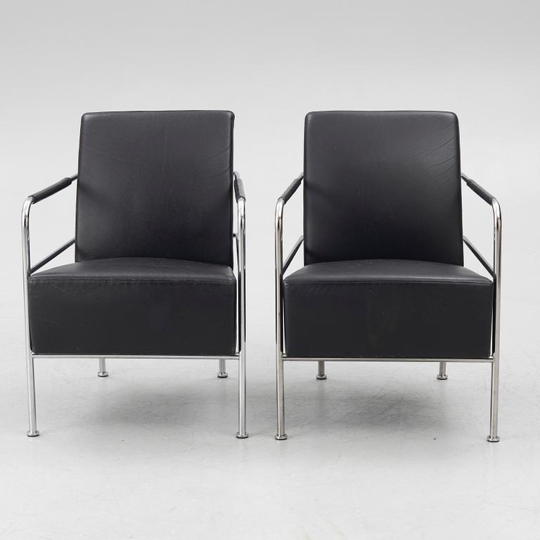 Gunilla Allard, a pair of 'Cinema' armchairs, Lammhults, Sweden.