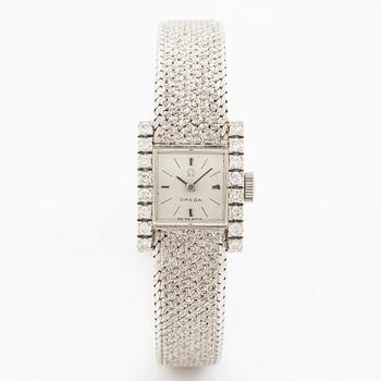 Omega, wristwatch, 14 x 17 mm.