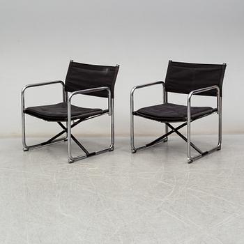 A pair of easy chairs by Börge Lindau & Bo Lindekrantz, Lammhults.