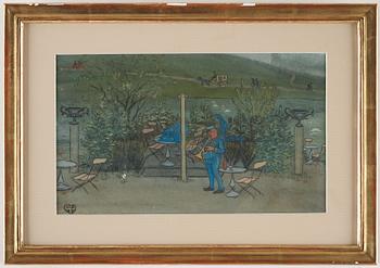 Ivar Arosenius, ”Orkester. Motiv från Slottsskogen, Göteborg” (Orchestra. Scene from Slottskogen [Park], Gothenburg, Sweden).