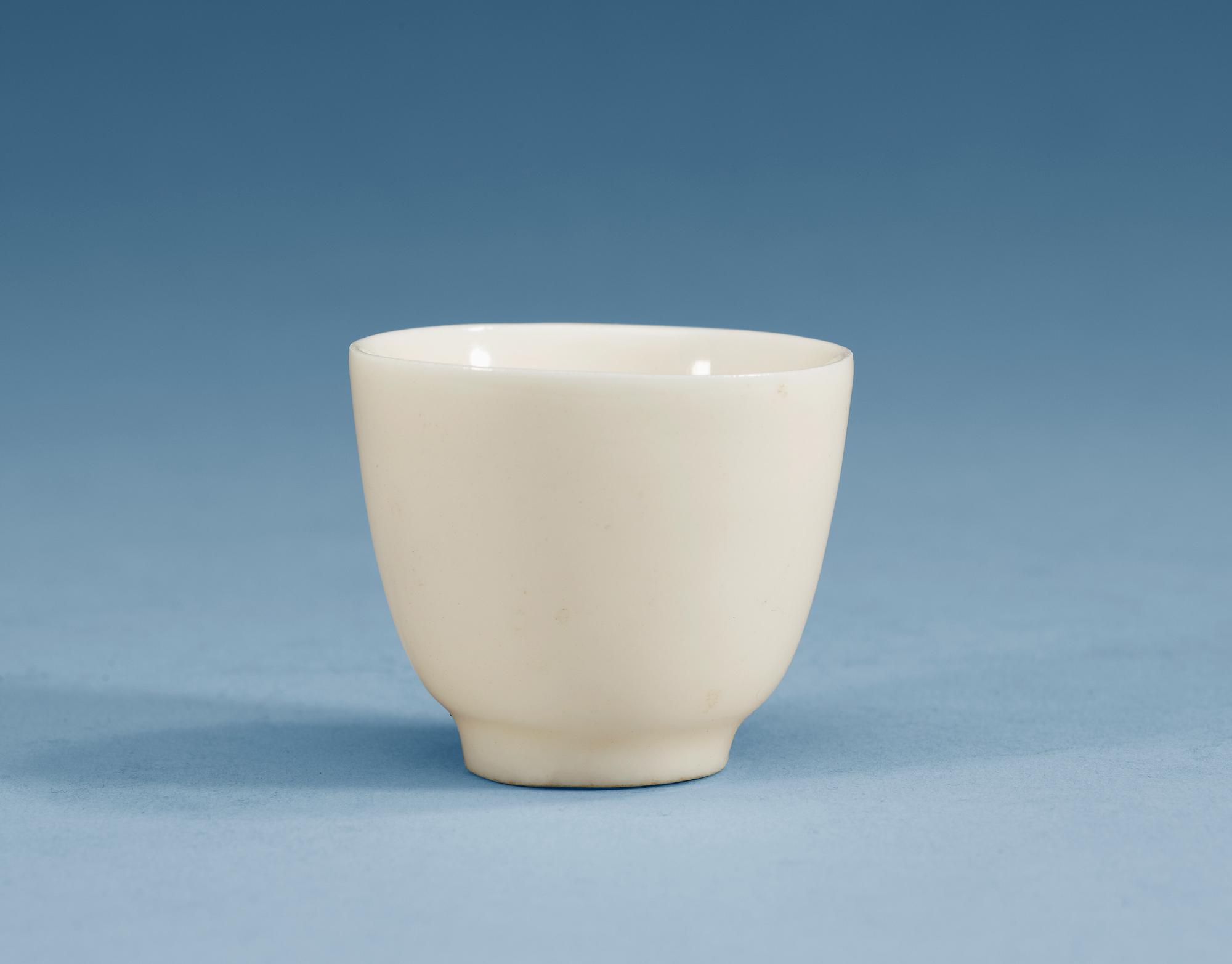 A blanc de chine wine cup, Qing dynasty, Kangxi (1662-1722).