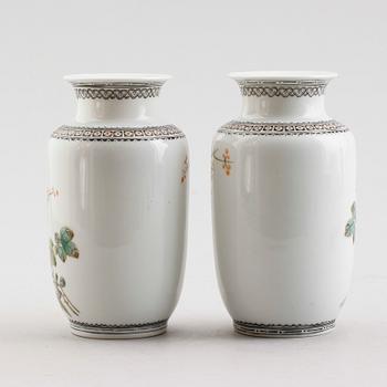 VASER, 1 par, porslin, Kina, 1900-/2000-tal.