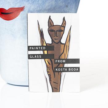 Ulrica Hydman-Vallien, a glass vase, Koda Boda.