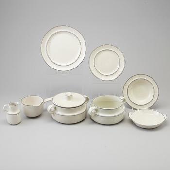 A 38 pcs stoneware service, 'Birka', by Stig Lindberg for Gustavsberg, second half of the 20th century.