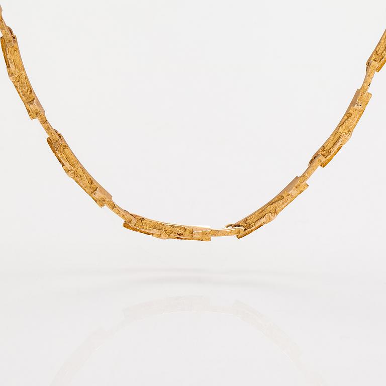 Björn Weckström, Halsband "Tundra", 14K guld. Lapponia 1970.