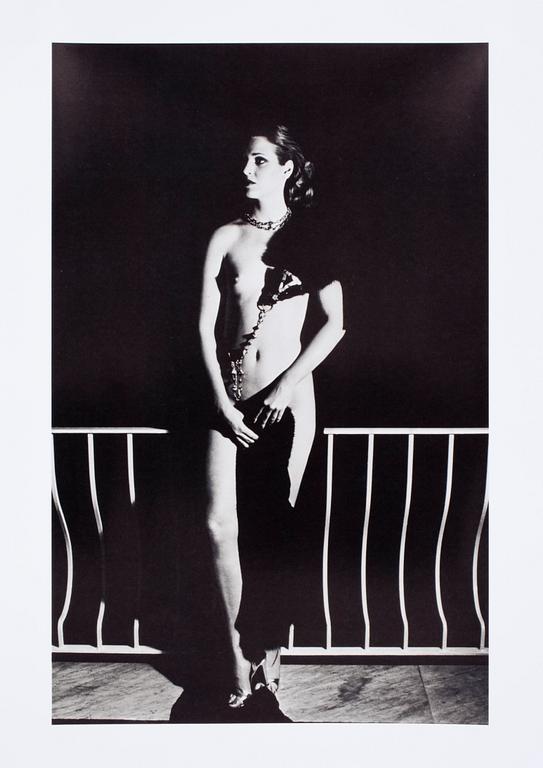HELMUT NEWTON, "Capri at night", 1977, offsetlitografi, sign.