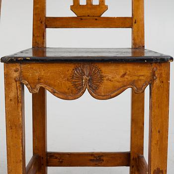 A pair of Swedish 18th/19th century chairs.