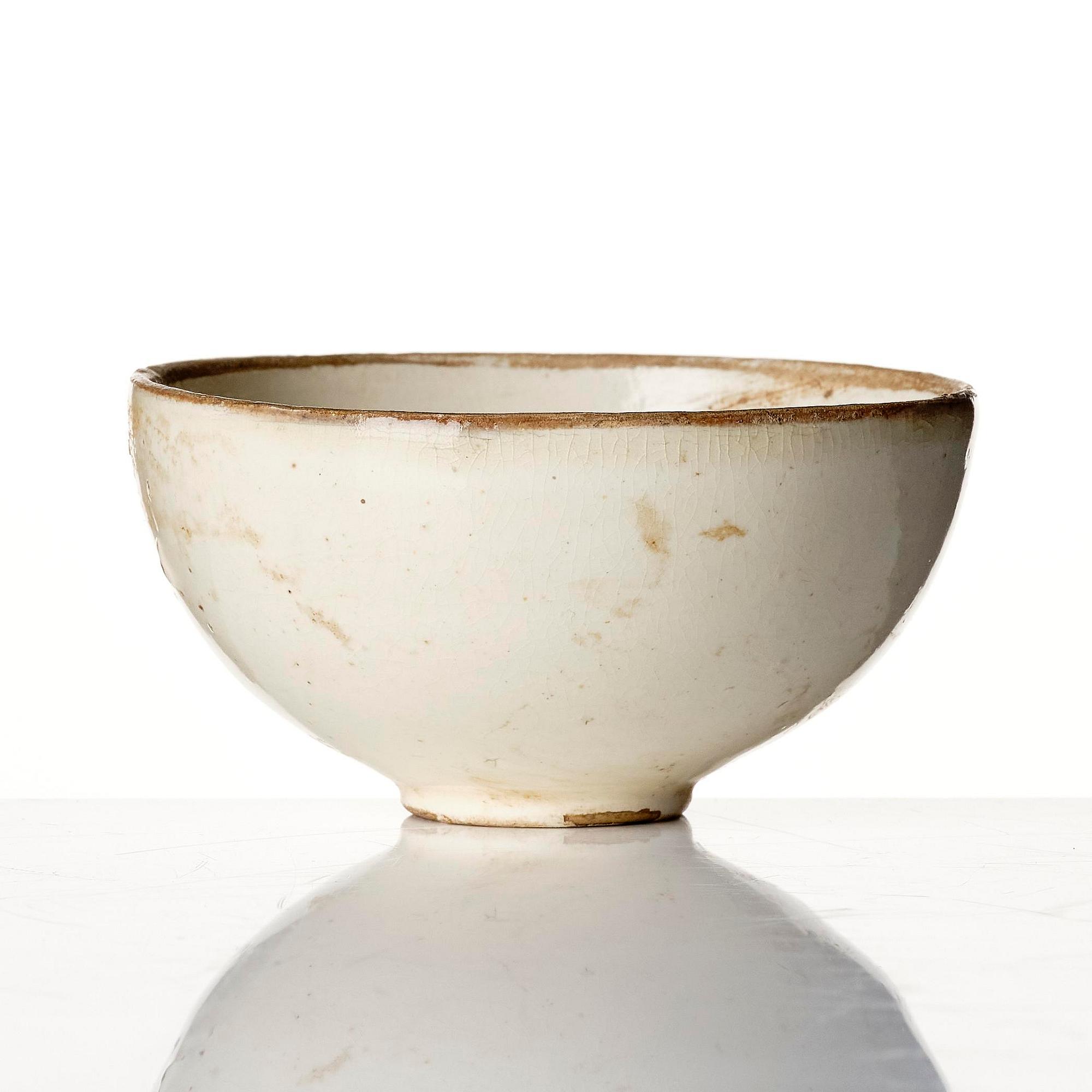 A white glazed Ding bowl, Sung dynasty (960-1280).