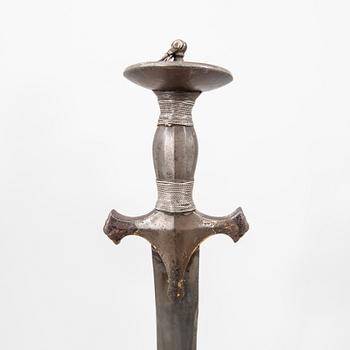 Tulwar / Shamshir, sabre, Afghan - Indian, turn of the Century 1900.