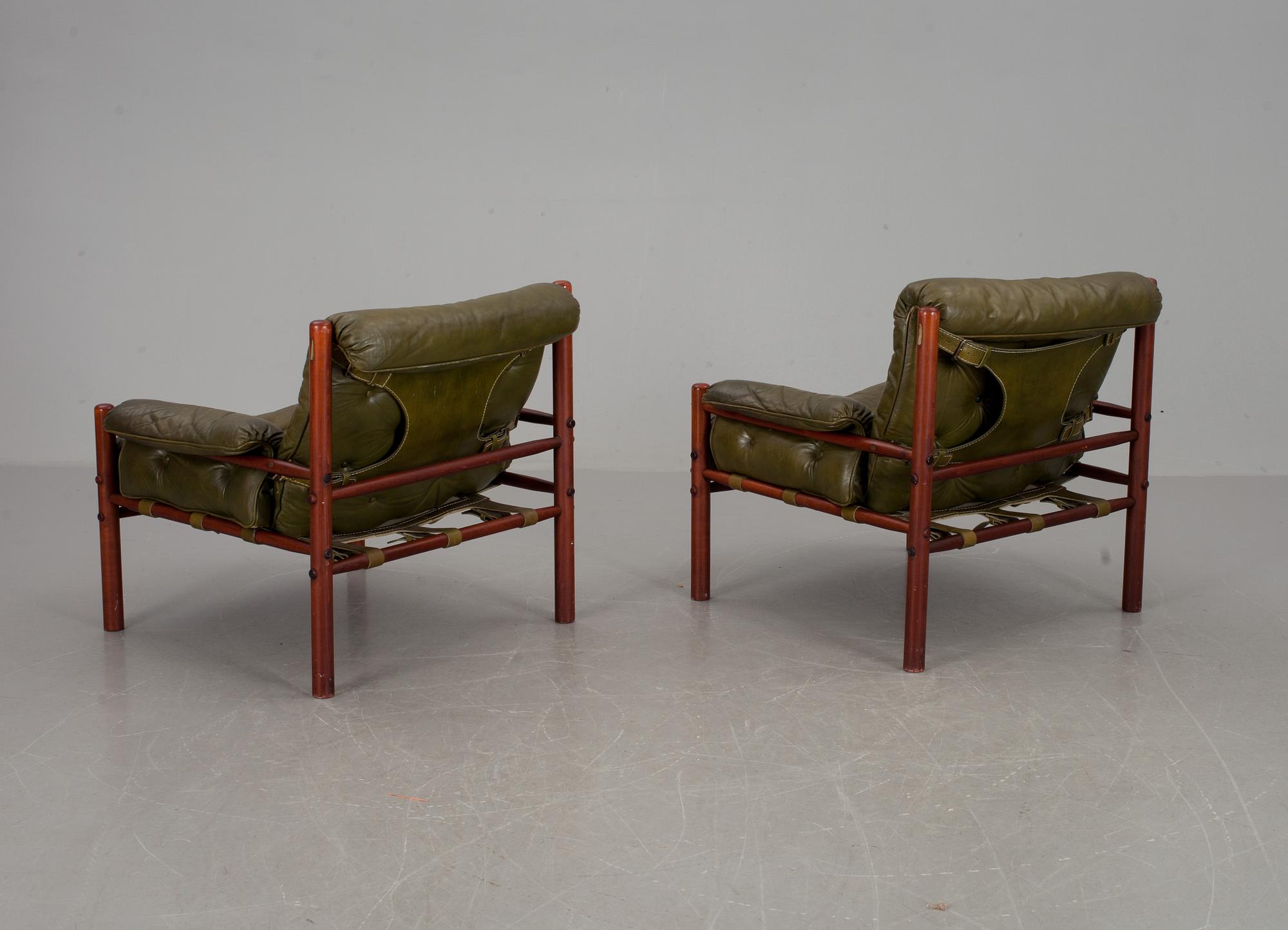 FÅTÖLJER, ett par, Arne Norell, Norell Möbler.