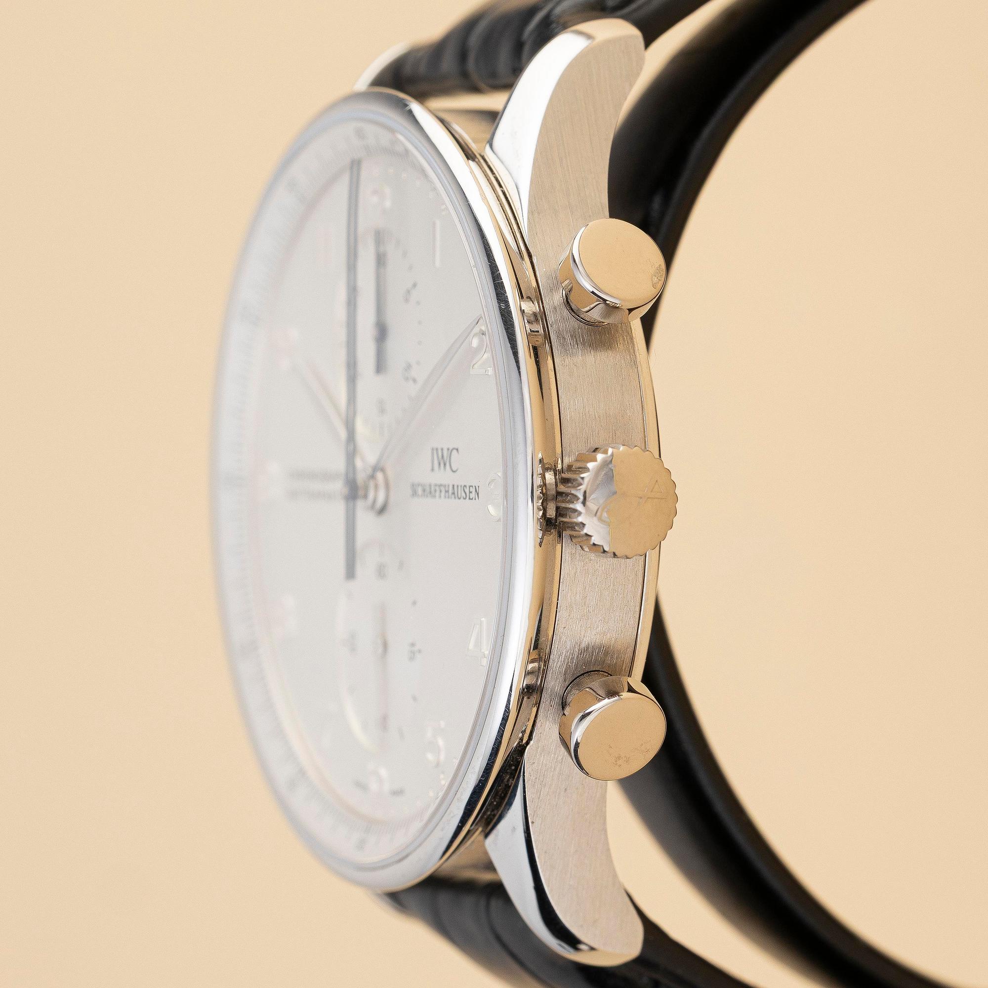 IWC, Portuguese, "Platinum Case", Chronograph Rattrapante, ca 2000.