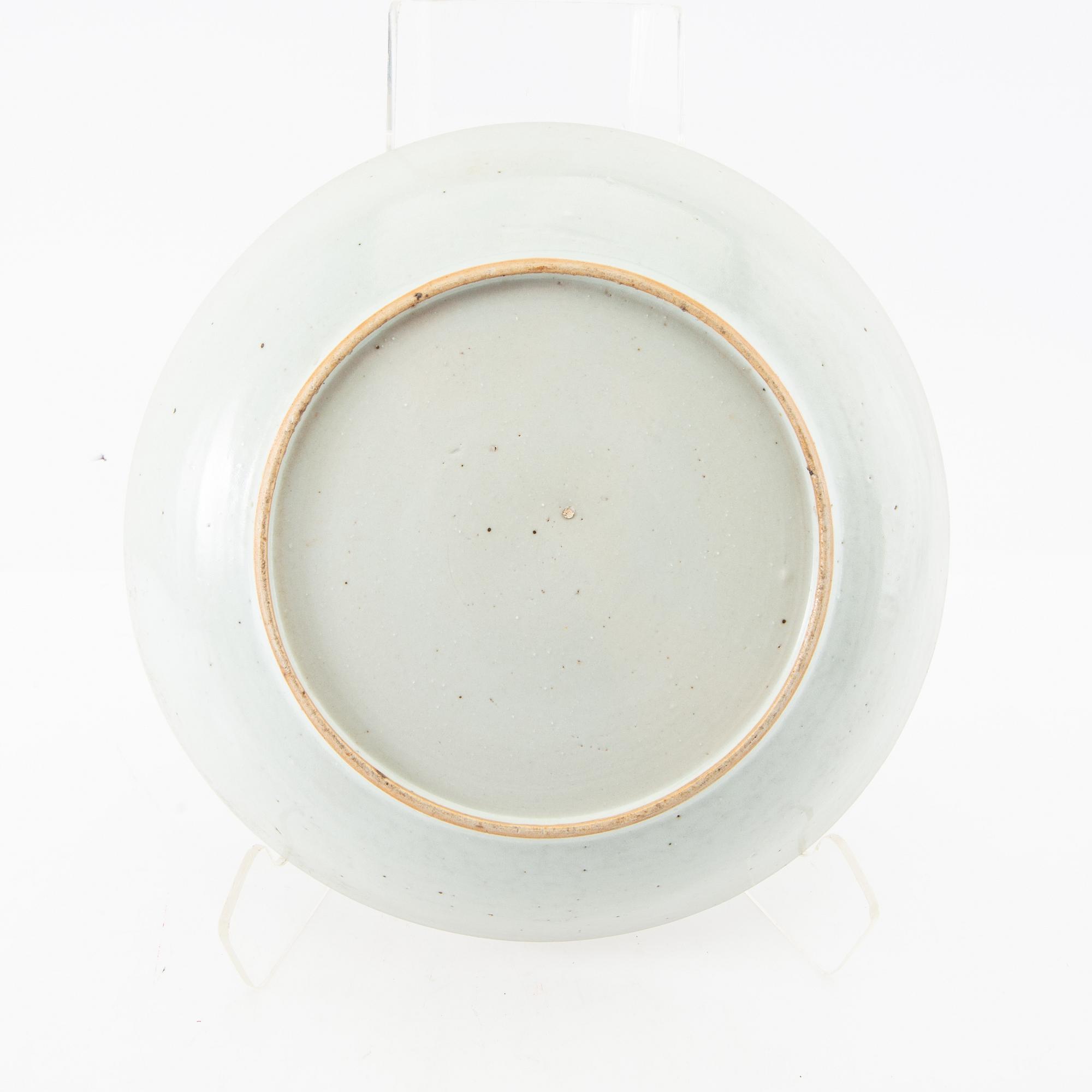 Bowl plate China 18th century porcelain.