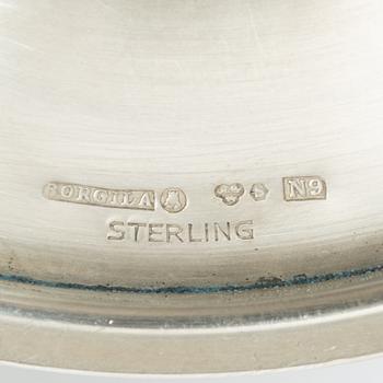 Atelier Borgila, Candelsticks, a pair, sterling silver, Stockholm, 1963.