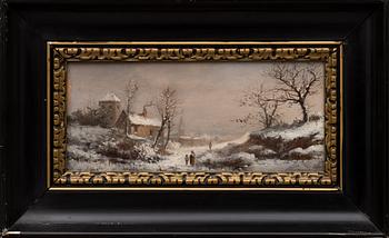 CHARLOTTE PIEPENHAGEN, oil on board. Unsigned.