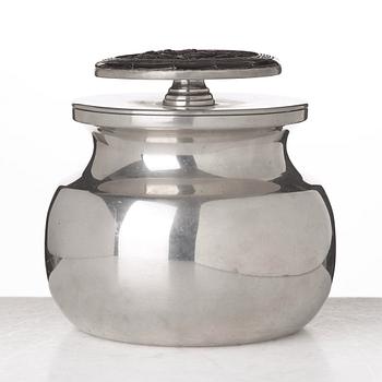 Estrid Ericson, a pewter lidded jar, Svenskt Tenn, Stockholm Sweden 1964.