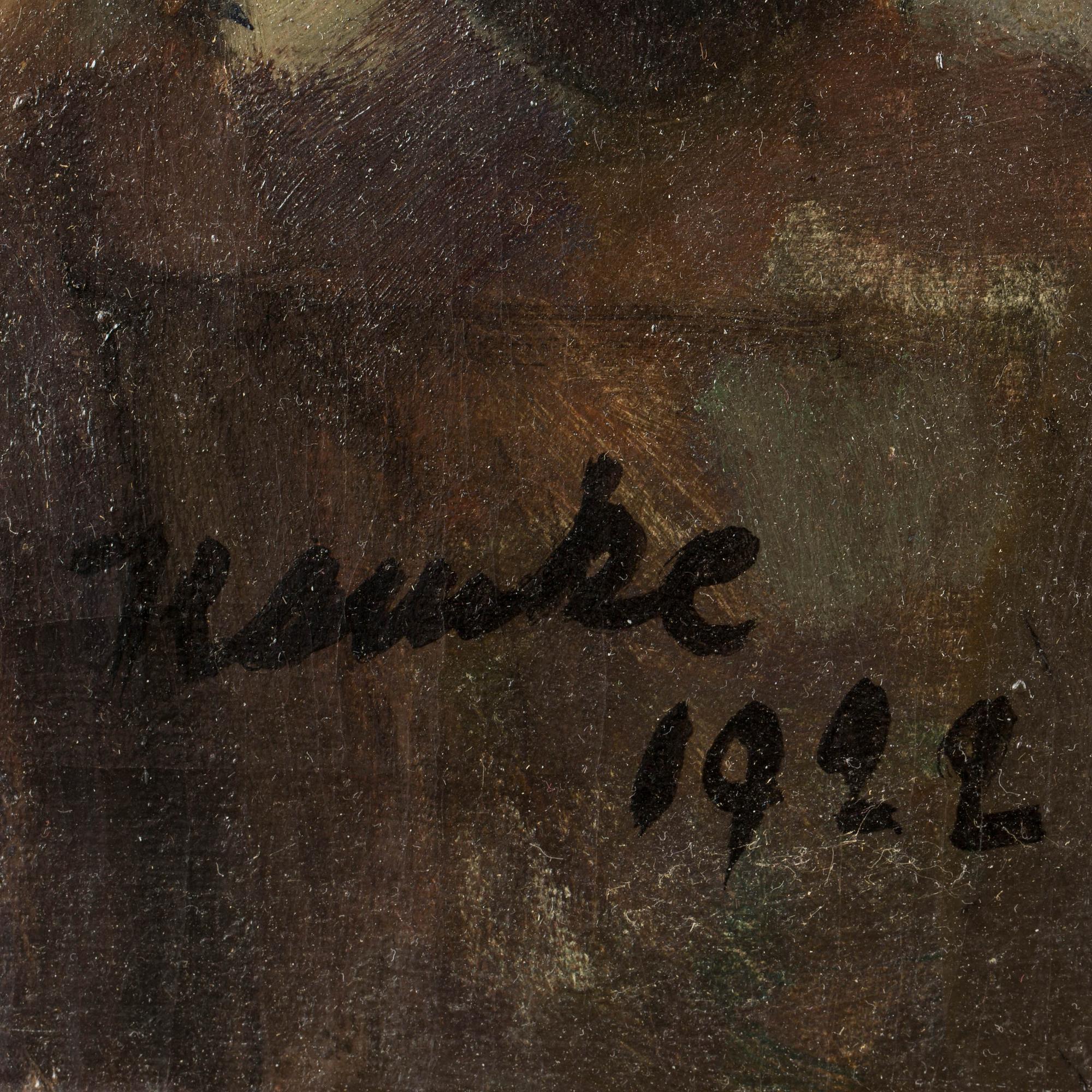 IVAR KAMKE, olja på duk. Signerad och daterad 1922.