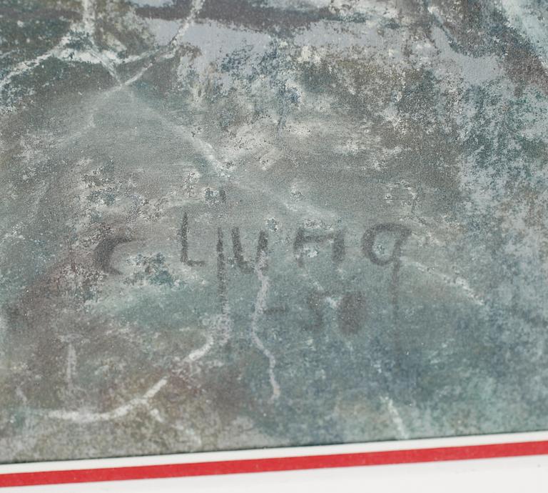 CARL ERIK LJUNGSTRÖM, pastell, signerad C Ljung och daterad -50.