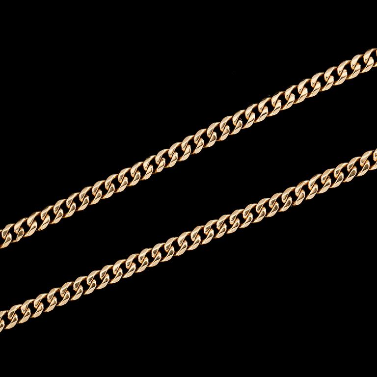 FICKURSKEDJA, 14 k guld. Vikt ca 14 g.