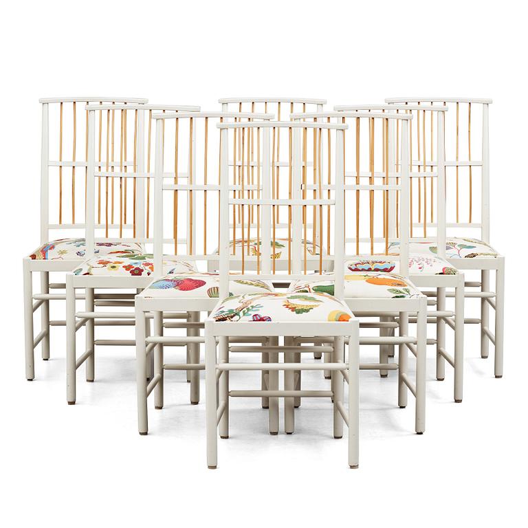 Josef Frank, stolar, åtta stycken, Firma Svenskt Tenn, modell 2025.