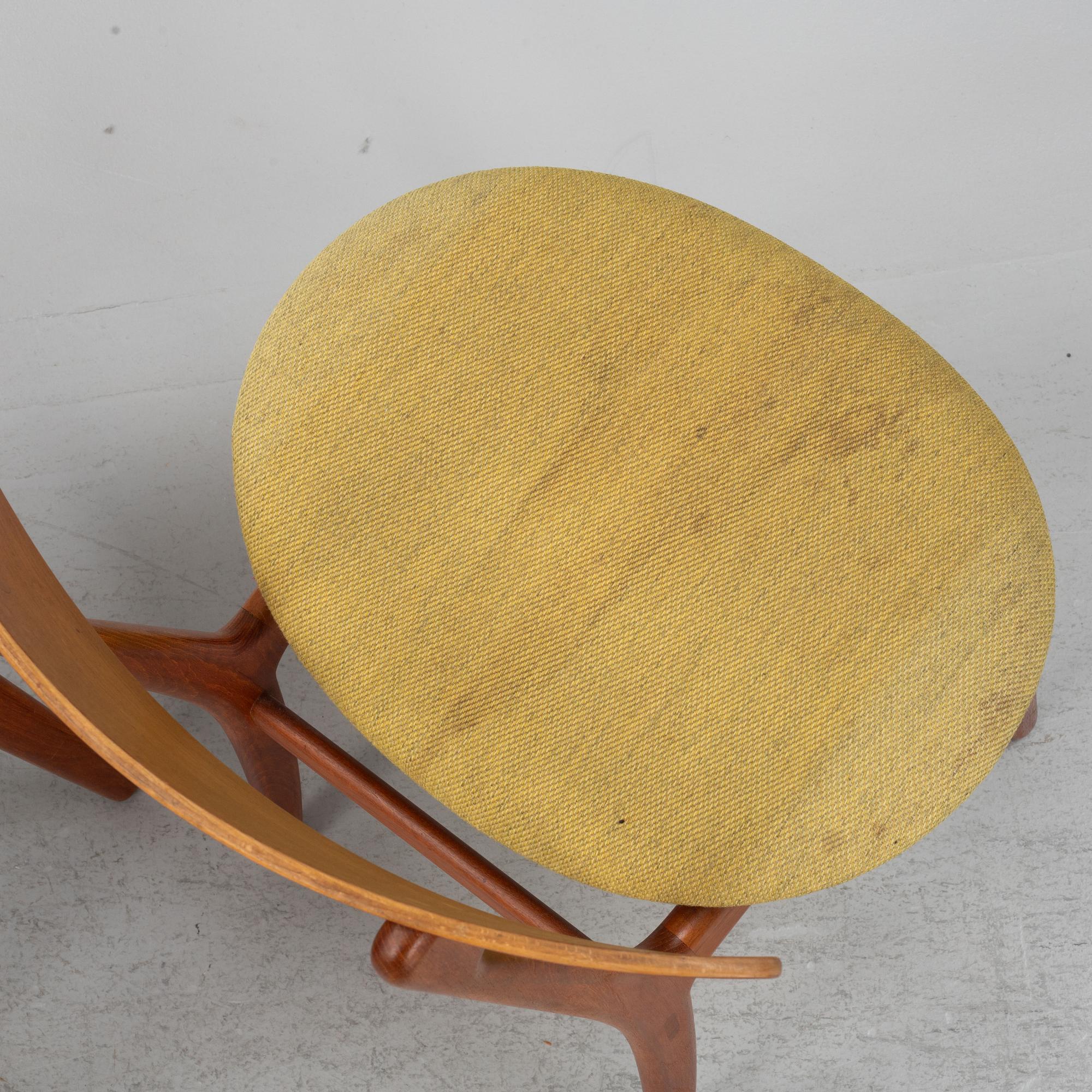 A set of four chairs, Denmark, 1950's/60's.