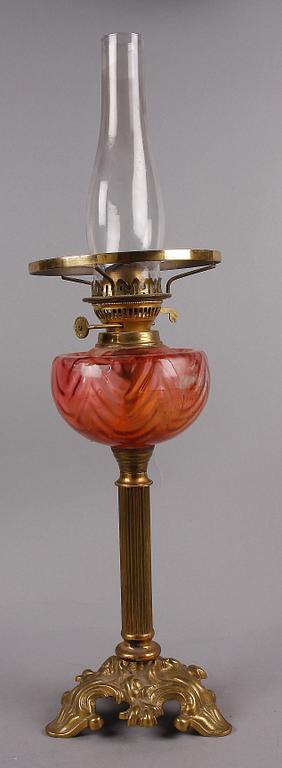 FOTOGENLAMPA, mässing, omkring 1900.